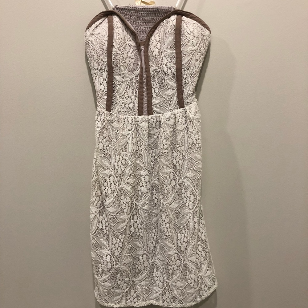 Pins and Needles Lacey Strapless Dress XS